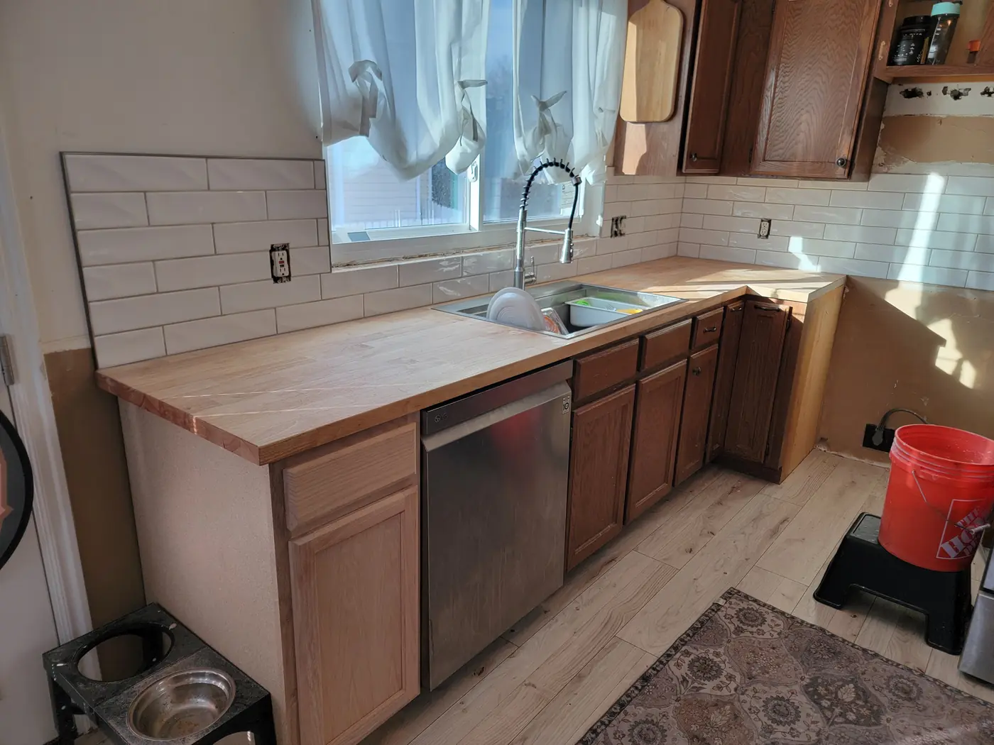After — the sink run