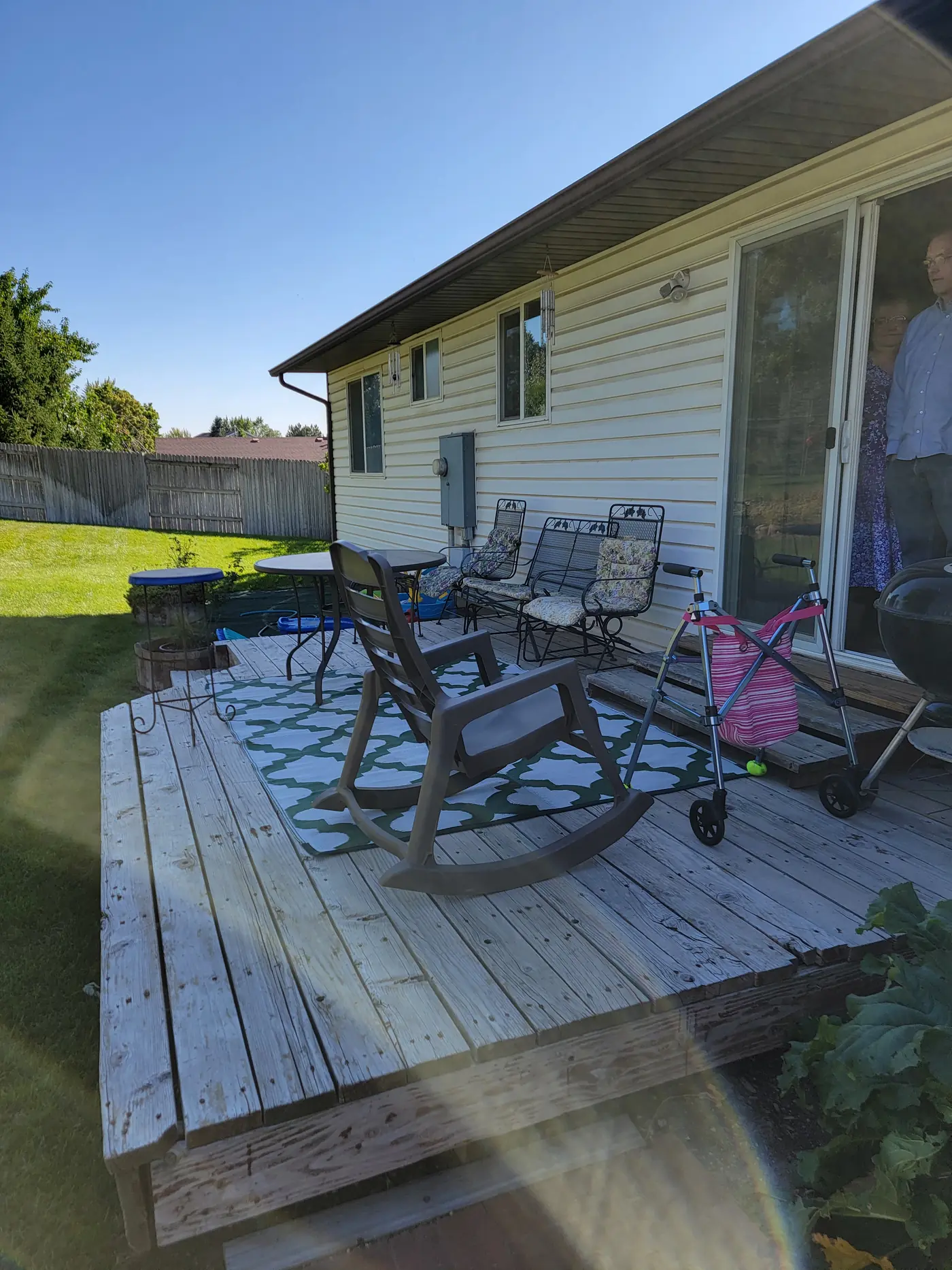 Before — the old deck