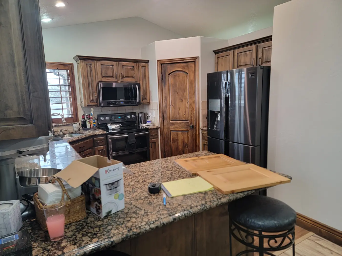Before — the island and range wall