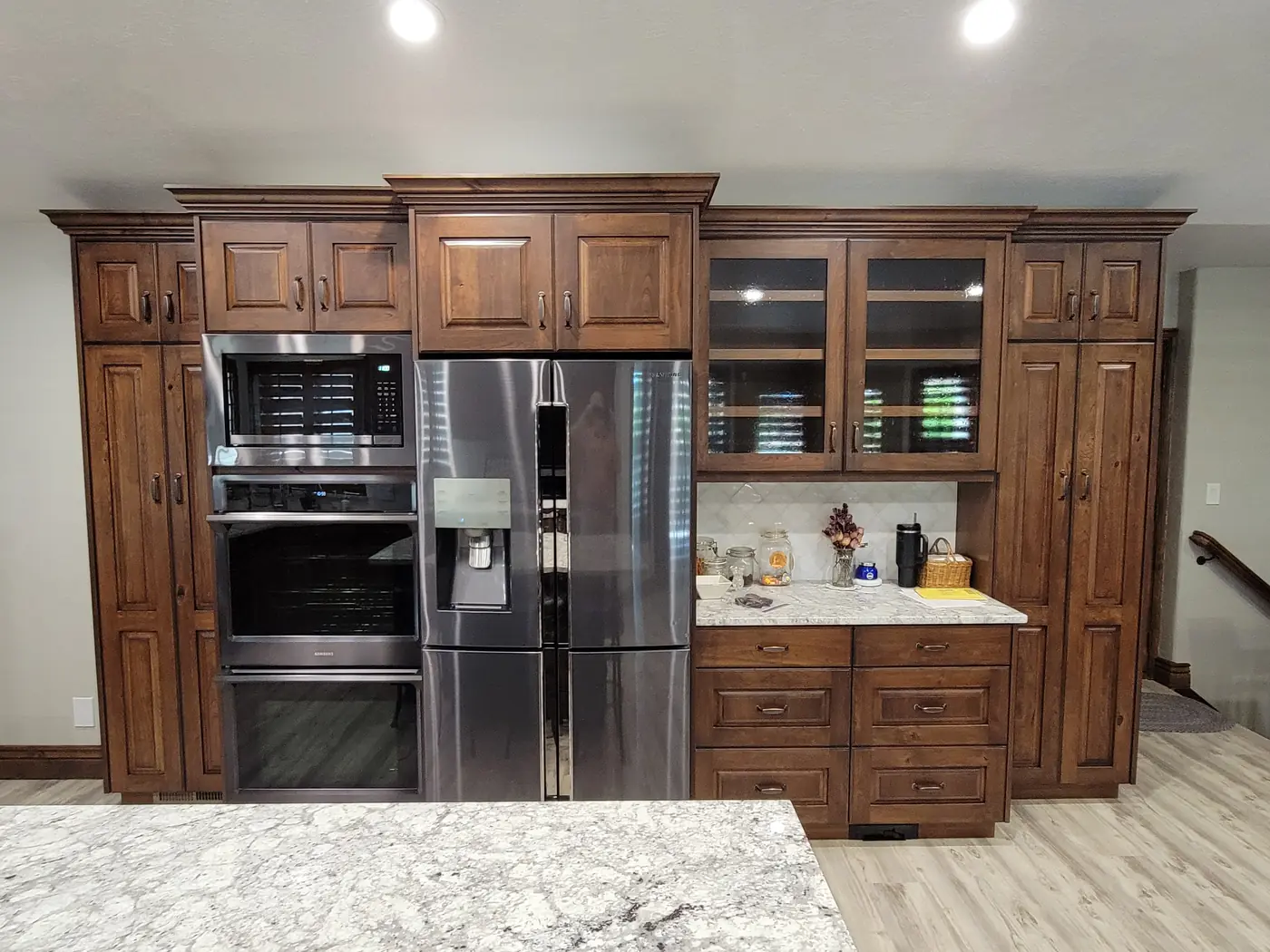 After — ovens and the pantry wall