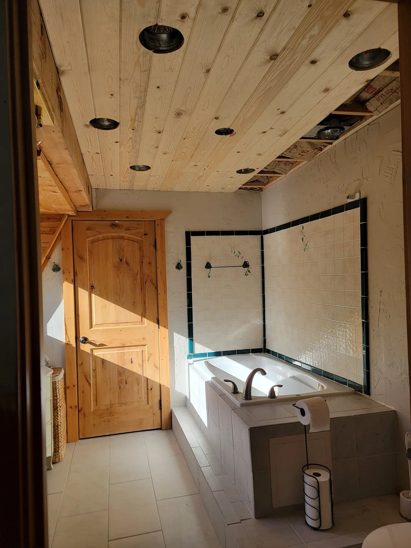 After — into the corner
