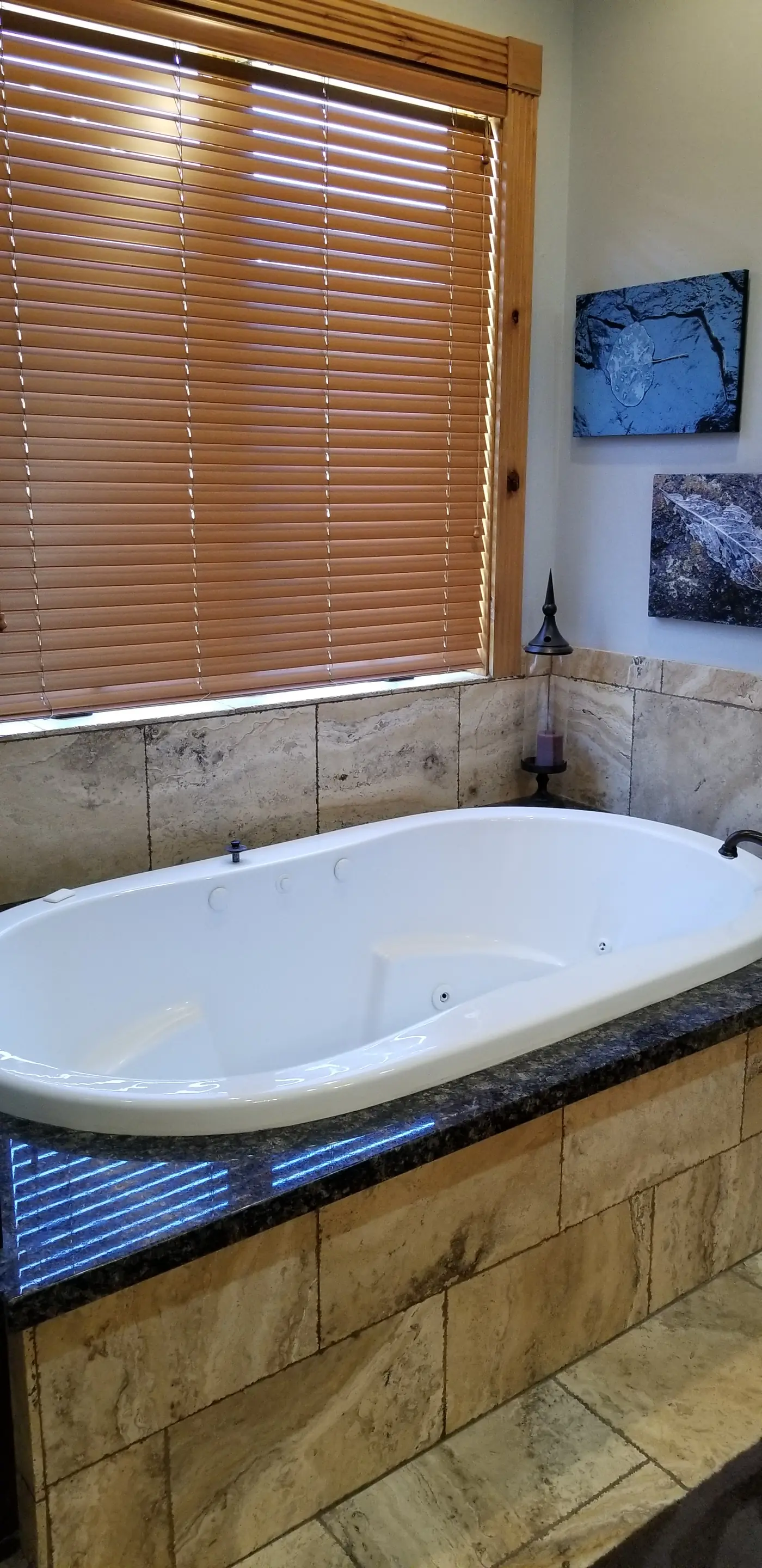 Before — The tub wall