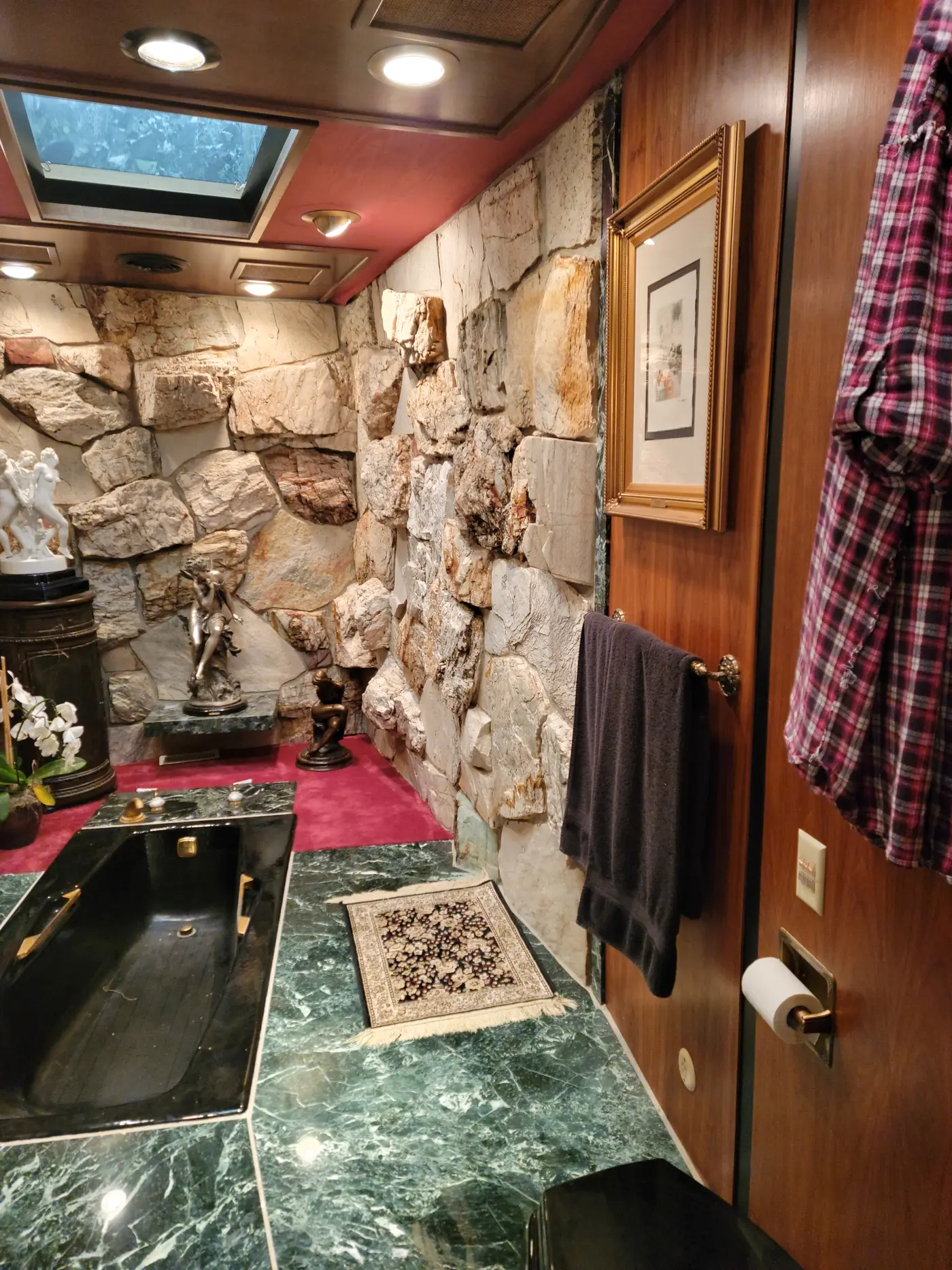Before — the tub deck