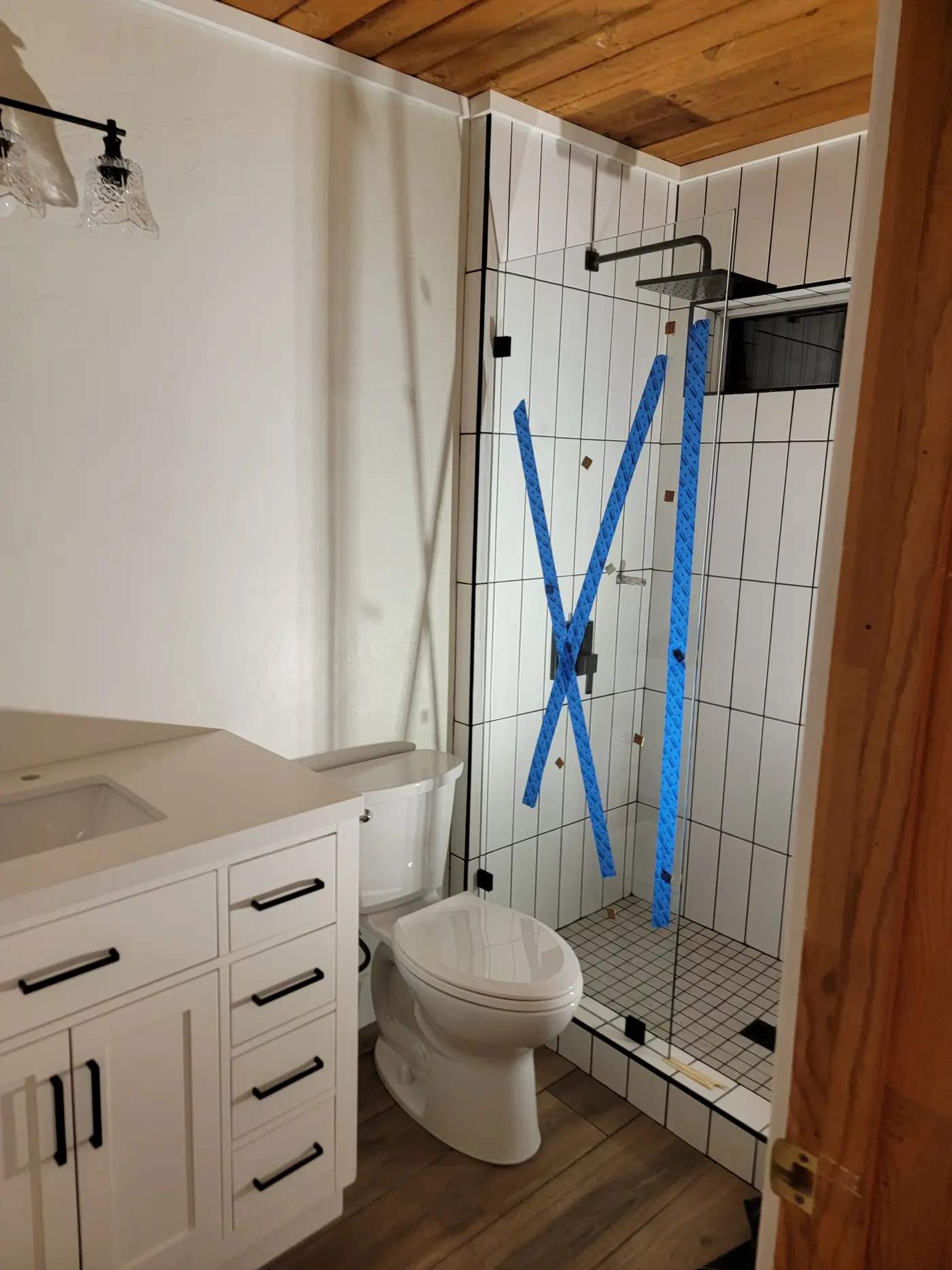 After — shower, toilet and vanity